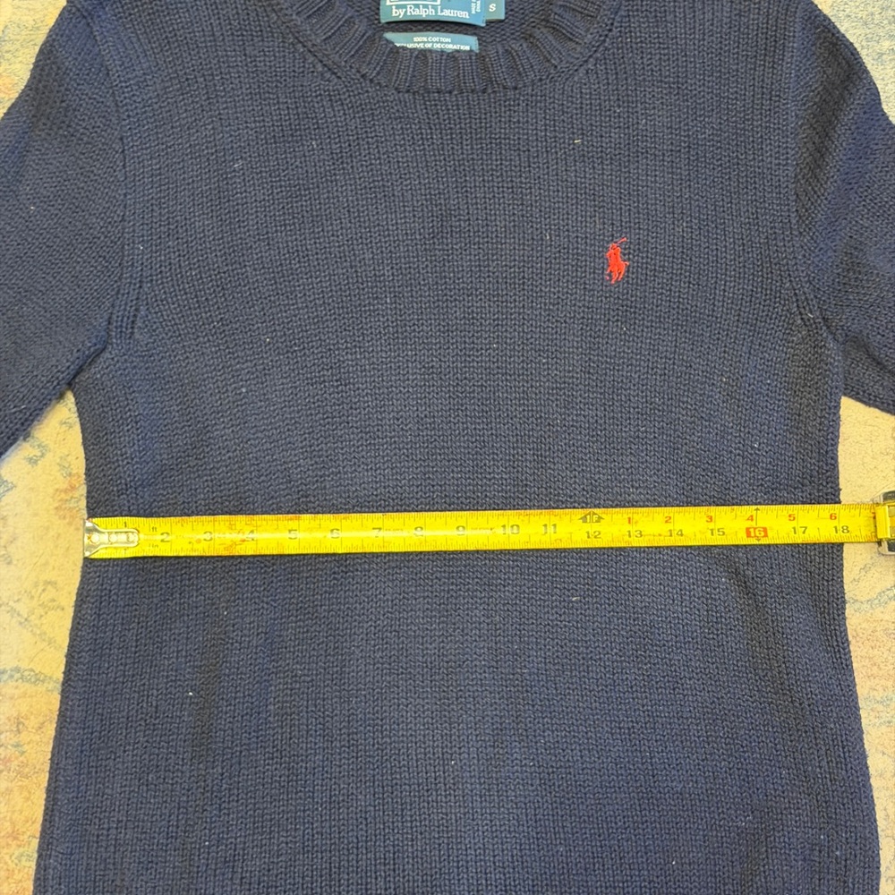 Polo by Ralph Lauren Men's Dark Blue Crewneck Sweater